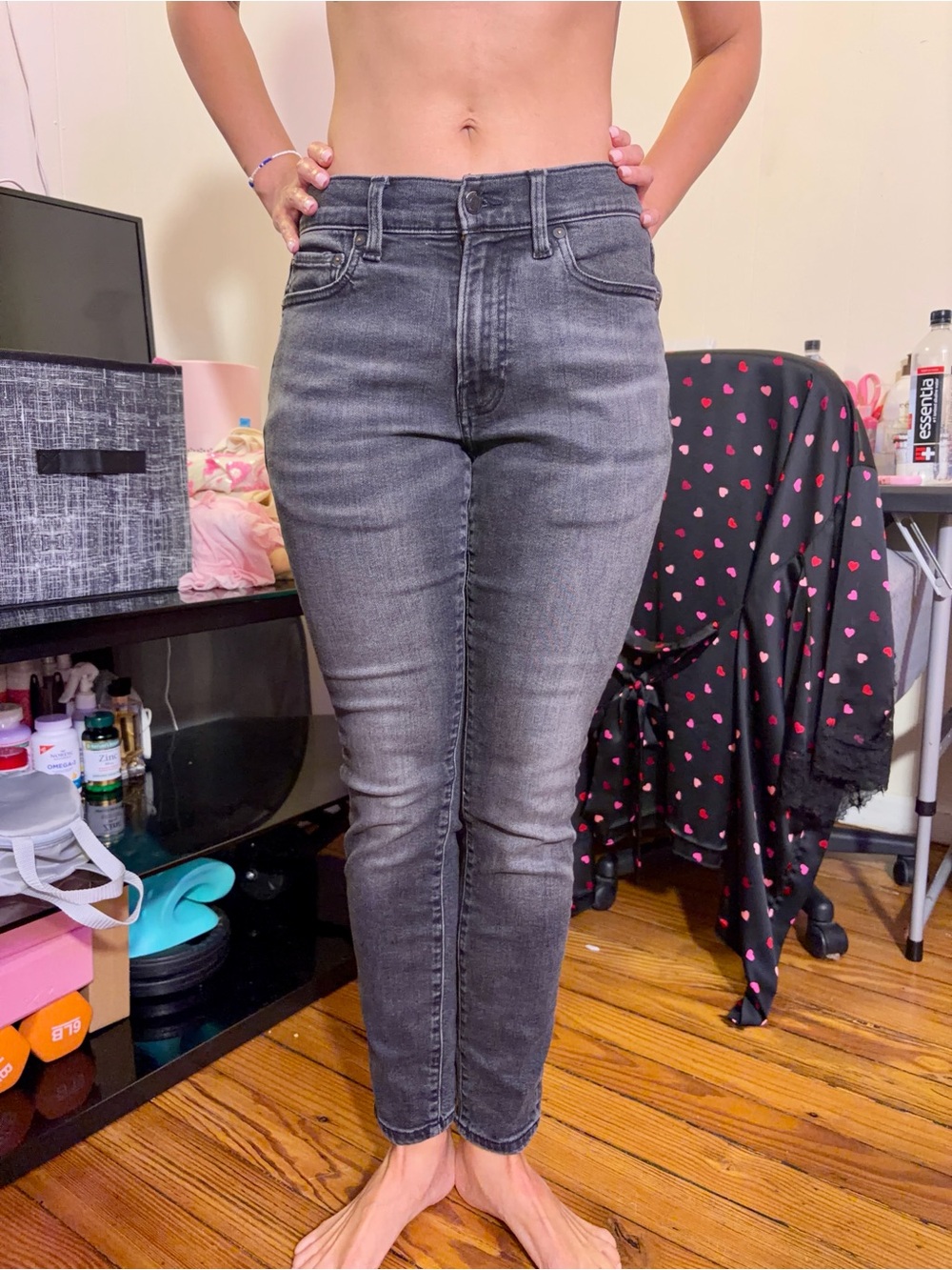 Lucky Brand Gray Wash Skinny Jeans | Mid Rise Stretch Denim | Y2K